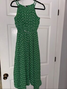 Green Polka Dot Maison Tara Maxi Dress